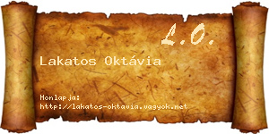Lakatos Oktávia névjegykártya