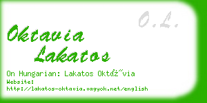 oktavia lakatos business card